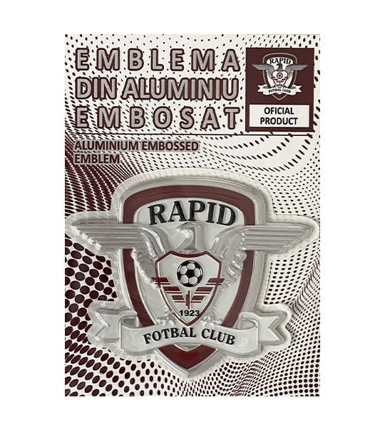 Emblema sticker RAPID - aluminiu