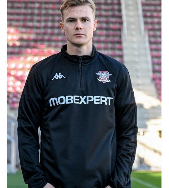 Bluza antrenament neagra KAPPA - Academie Rapid - sezon 2024 - 25