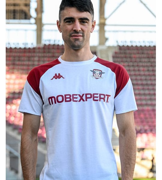Tricou antrenament alb KAPPA - sezon 2024-25