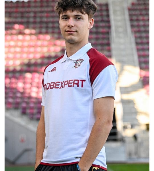 Tricou polo prezentare alb KAPPA - sezon 2024-25