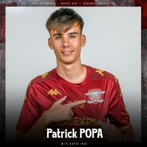 Patrick Popa, fundaș la FC Rapid 1923