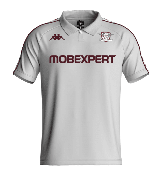 Tricou polo prezentare alb KAPPA - sezon 2025-26