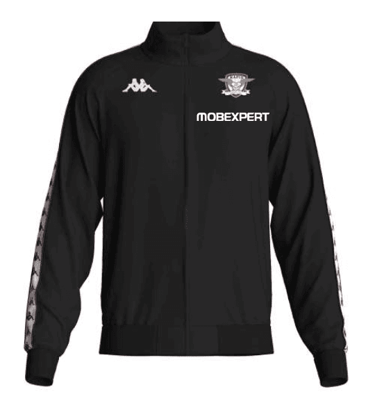 Bluza prezentare neagră KAPPA - sezon 2025-26